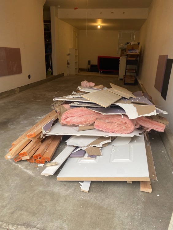 drywall and construction debris pickup