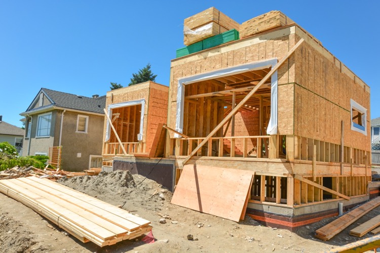 garage construction in development